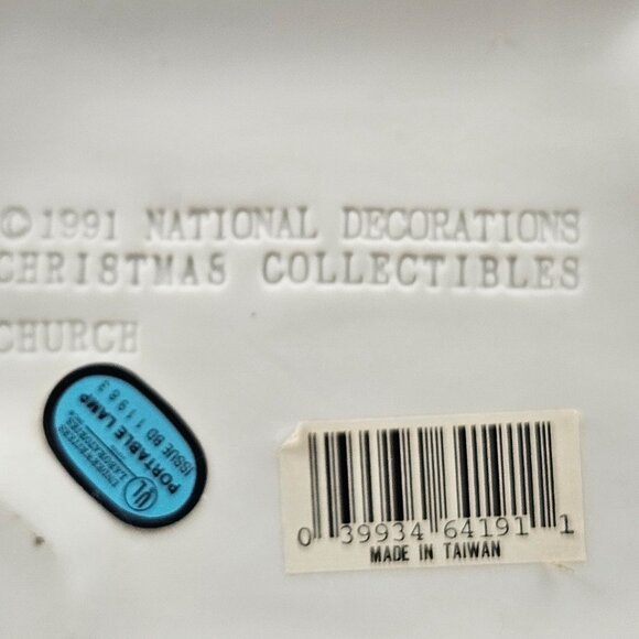National Decorations Porcelain Church Americana Christmas Collectibles Vintage - Picture 7 of 11